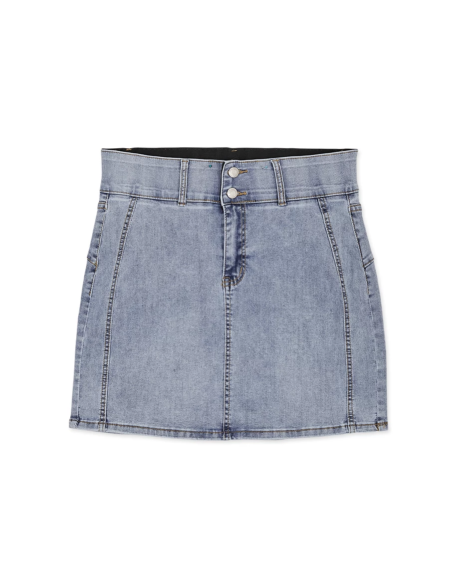 Breezy Cooling No Filter Denim Jeans Mini Skirt