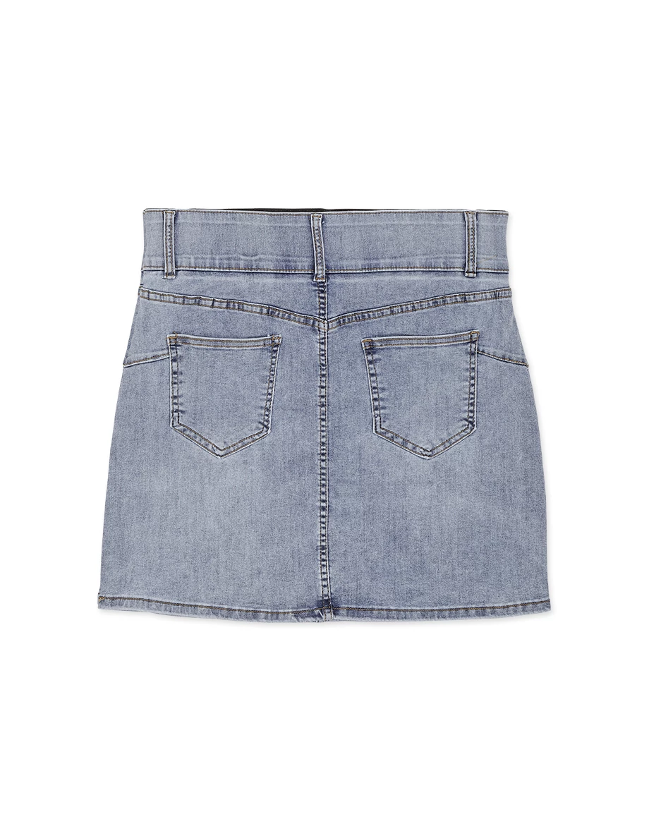 Breezy Cooling No Filter Denim Jeans Mini Skirt