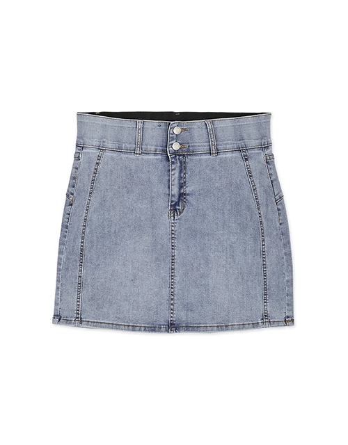 Breezy Cooling No Filter Denim Jeans Mini Skirt