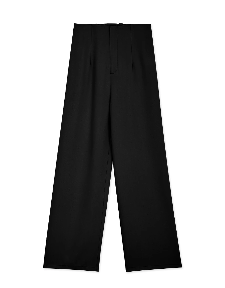 360° High Waisted Pleated Suit Straight-Leg Pants