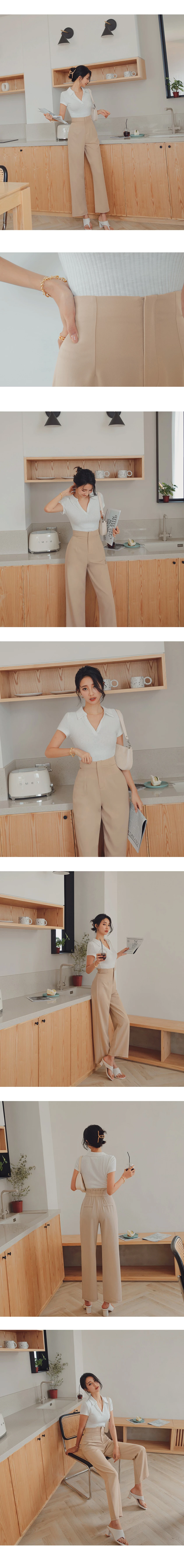 360° High Waisted Pleated Suit Straight-Leg Pants