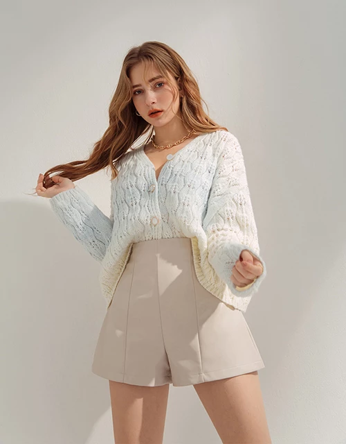 Casual Cooling Blooming Buttoned Twist Knit Cardigan Casual Cooling Blooming Buttoned Twist Knit Cardigan