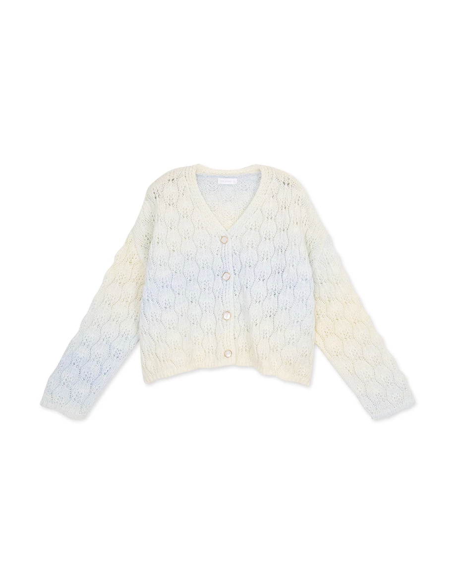 Casual Cooling Blooming Buttoned Twist Knit Cardigan Casual Cooling Blooming Buttoned Twist Knit Cardigan