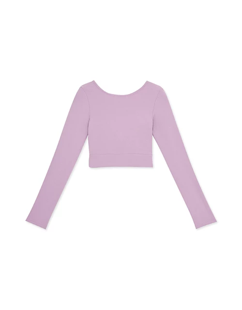 WARM↑UP大U領輕絨短版發熱BRA TOP