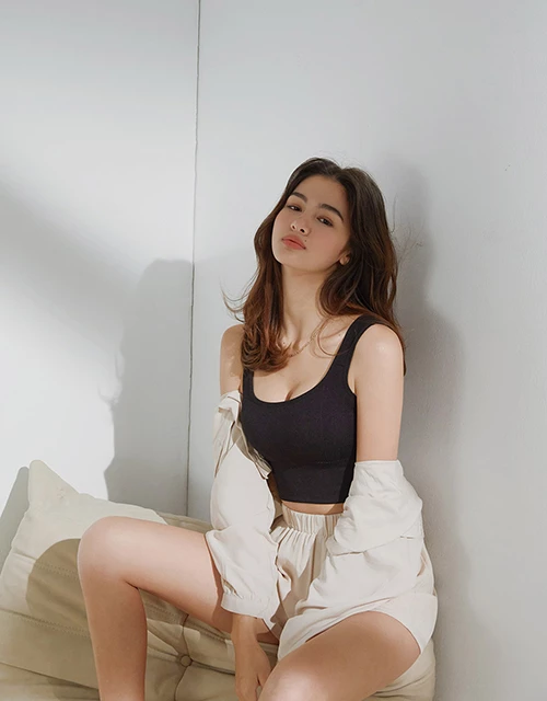 Beyond Basic U-Neck Knit Bralette (With Padding)