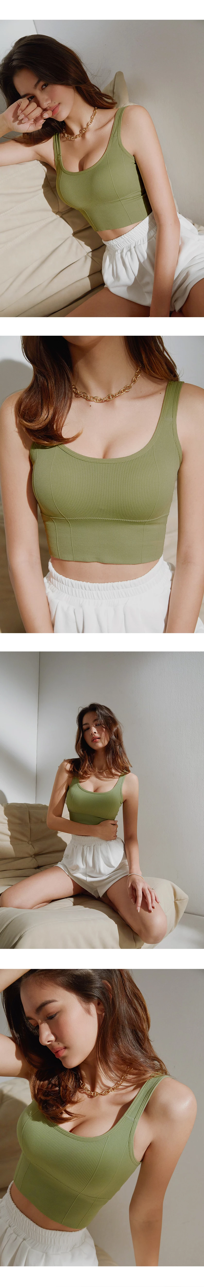 Beyond Basic U-Neck Knit Bralette (With Padding)