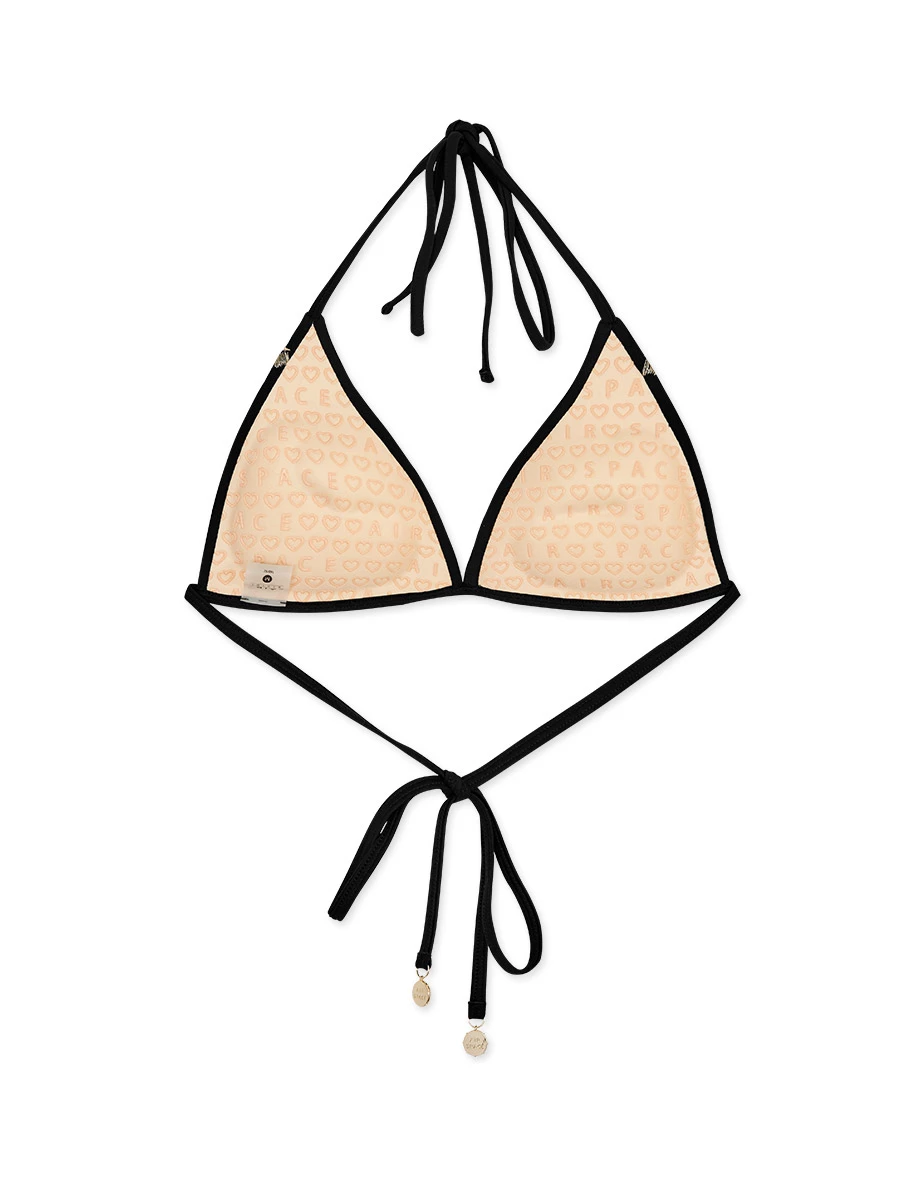 【PUSH UP】Bikini TOP Totem Embroidered Single Tie Strap Push Up Bikini Top (Thick Padded) 【PUSH UP】Bikini TOP Totem Embroidered Single Tie Strap Push Up Bikini Top (Thick Padded)