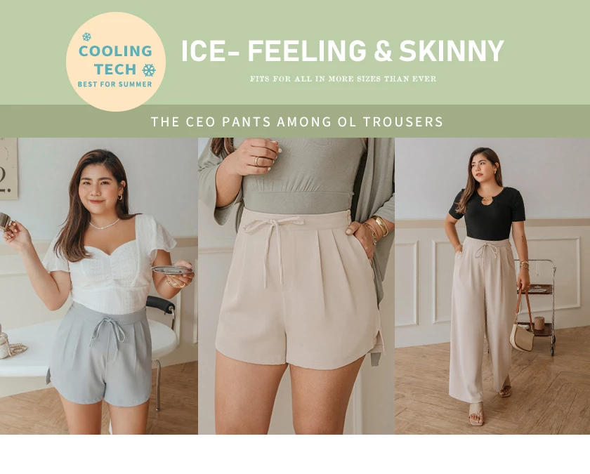 Cooling CEO Tie-Ribbon Slimming Suit Straight Pants Cooling CEO Tie-Ribbon Slimming Suit Straight Pants