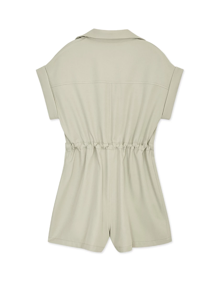 Casual Chic Drawstring Playsuit Casual Chic Drawstring Playsuit