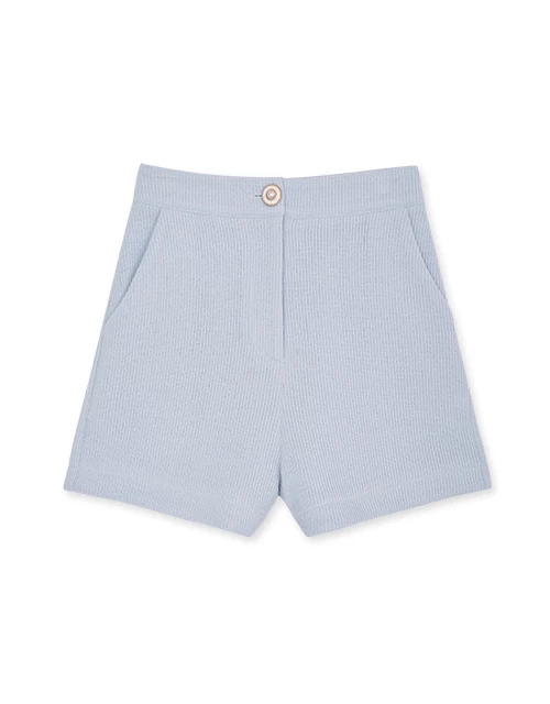 Beaded Striped Loose Shorts