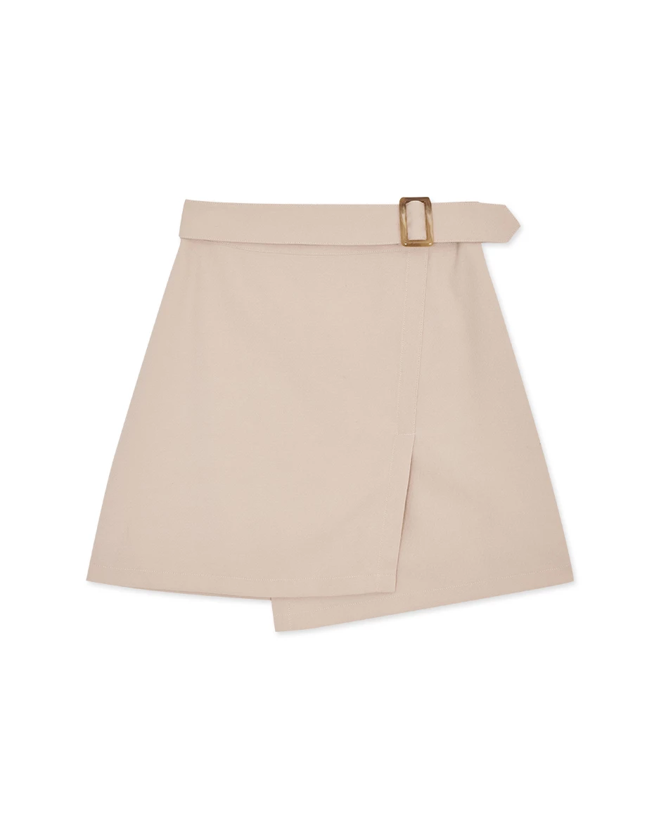 Belted Asymmetric A-Line Skirt Belted Asymmetric A-Line Skirt