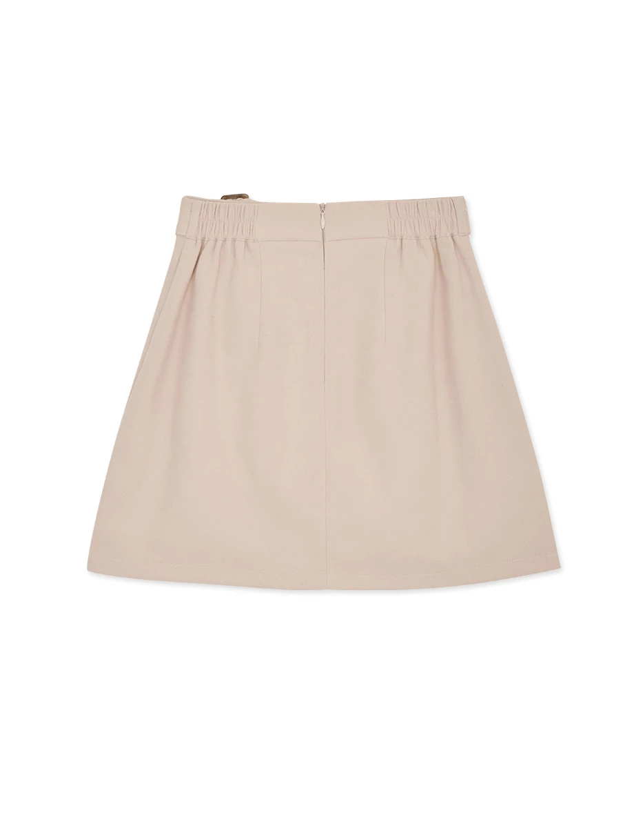 Belted Asymmetric A-Line Skirt Belted Asymmetric A-Line Skirt