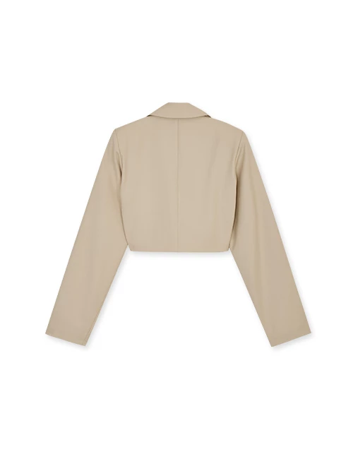 翻領銀飾西裝外套(附墊肩)