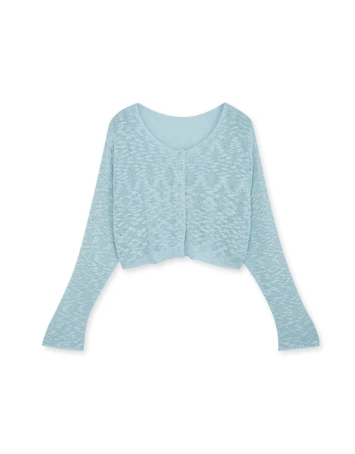 Mixed Color Knit Crop Top Mixed Color Knit Crop Top