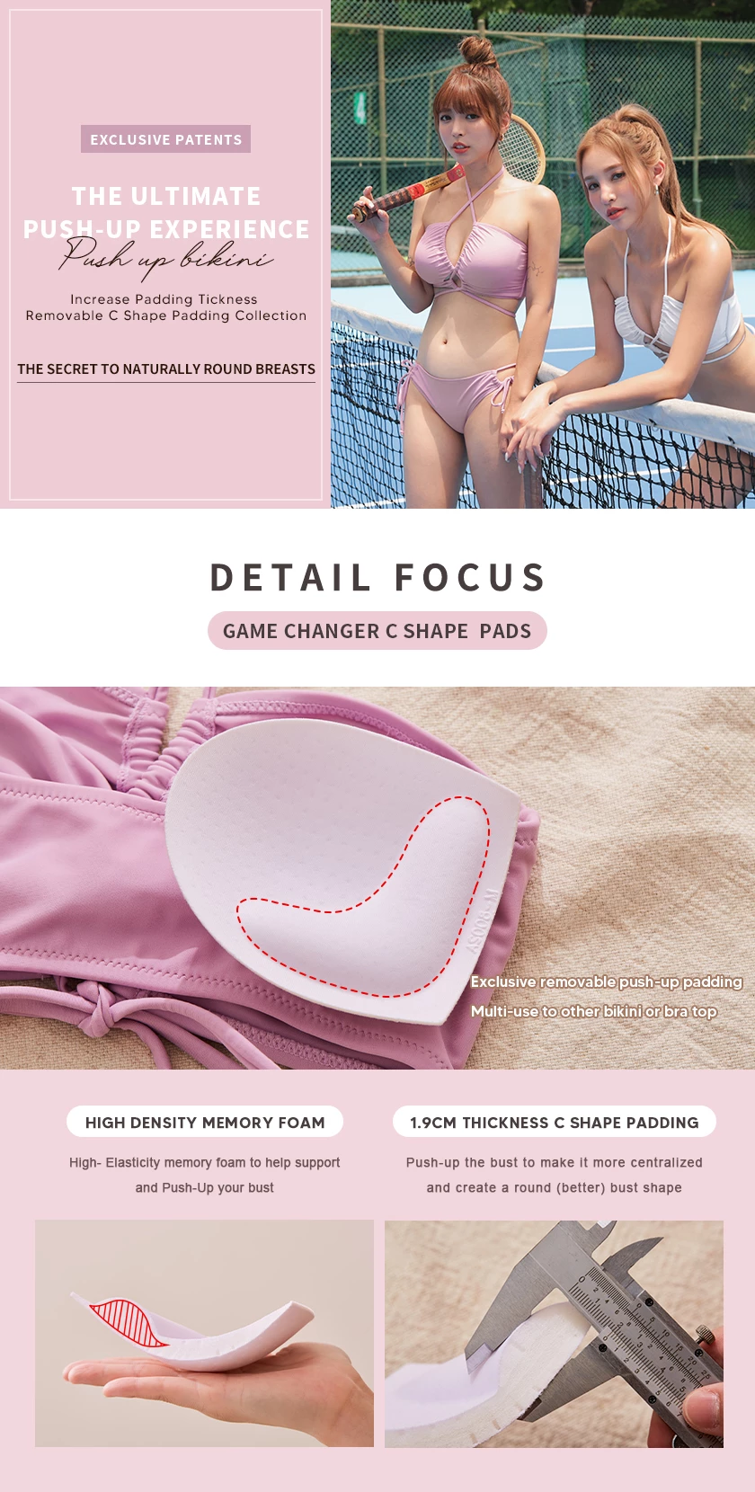 【I am CIRCLE】Collab- Color Block Cross Strap One-Piece Swimsuit Push Up Bra Padded