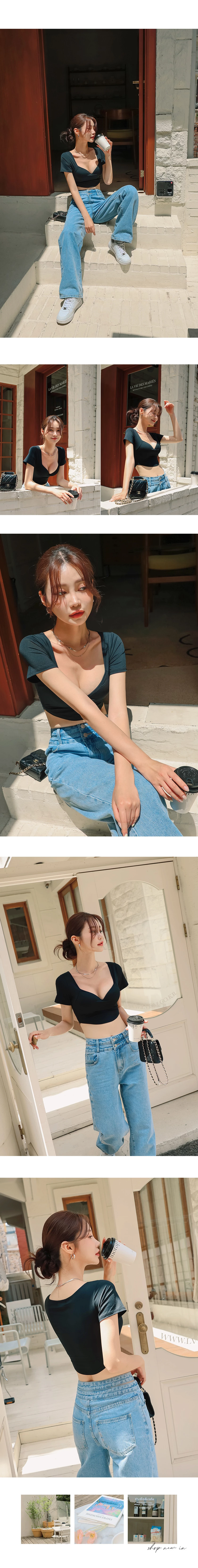 極致涼感爆乳圓弧短版合身BRA TOP