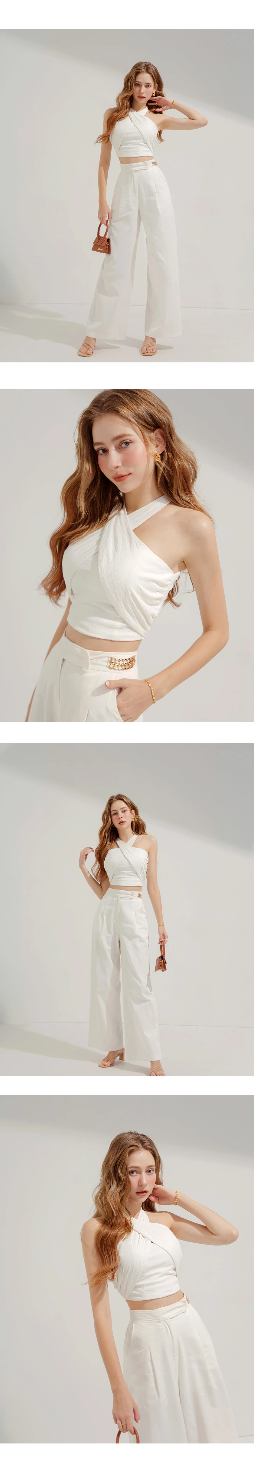 交叉繞頸背心(附胸墊)