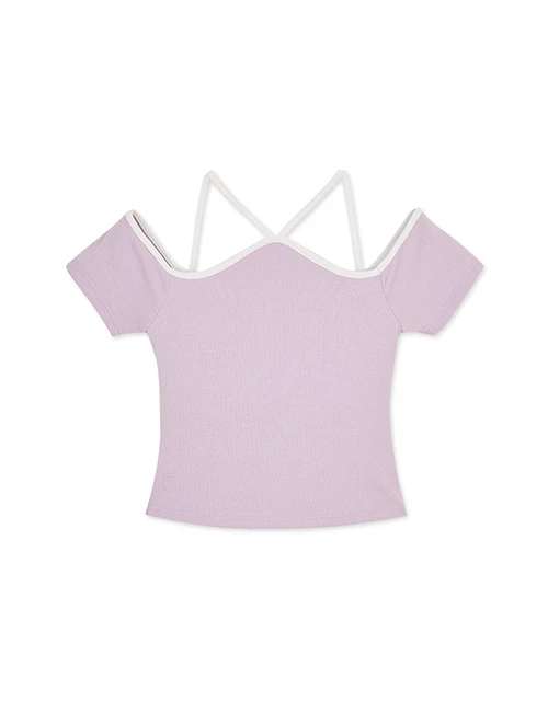2WAY Knit Top (With Padding)