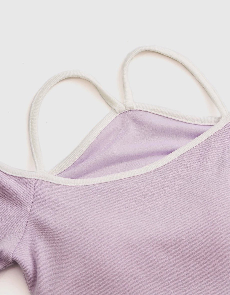 2WAY Knit Top (With Padding)