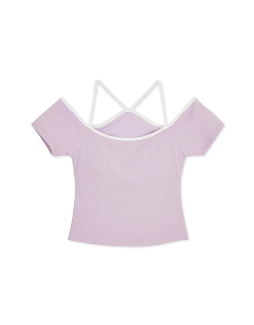 2WAY Knit Top (With Padding)