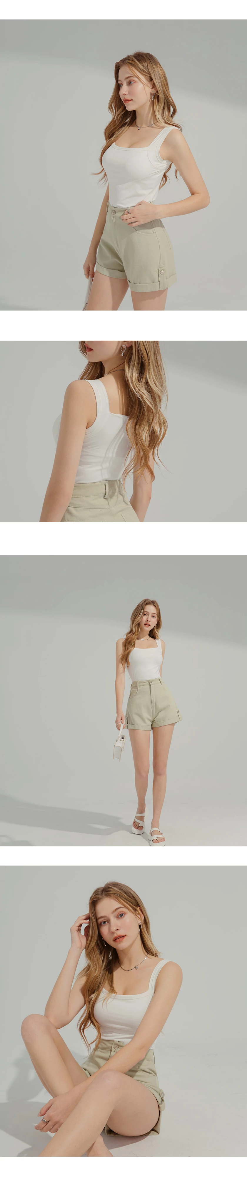 【AiR2.0】 Cooling Seamless Camisole Padded Bra Top With Wide Straps 【AiR2.0】 Cooling Seamless Camisole Padded Bra Top With Wide Straps
