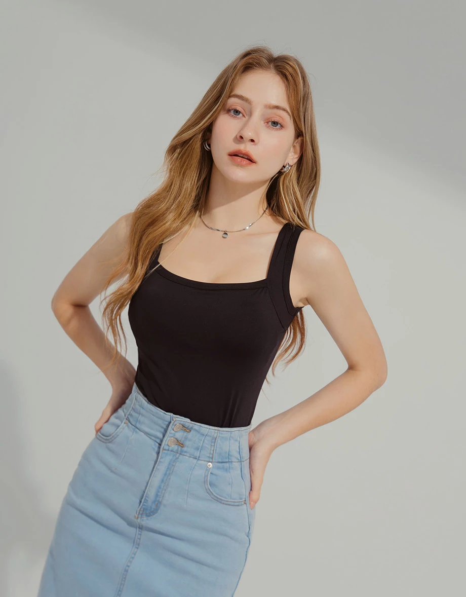 【AiR2.0】 Cooling Seamless Camisole Padded Bra Top With Wide Straps 【AiR2.0】 Cooling Seamless Camisole Padded Bra Top With Wide Straps