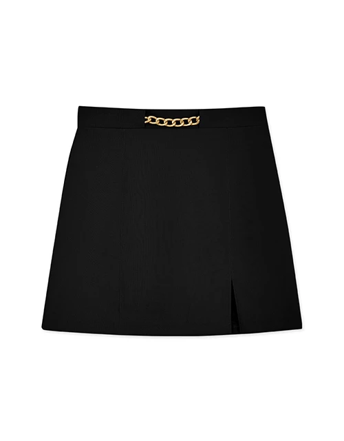 Trendy Gold Chain A-Line Skorts Trendy Gold Chain A-Line Skorts