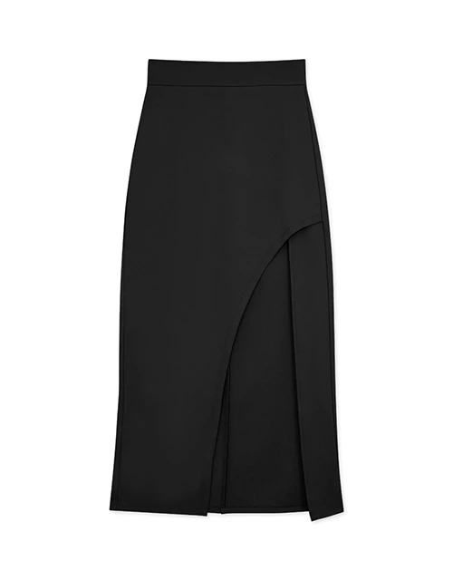 AIRY HOURGLASSK-Pop Long Slit Skirt