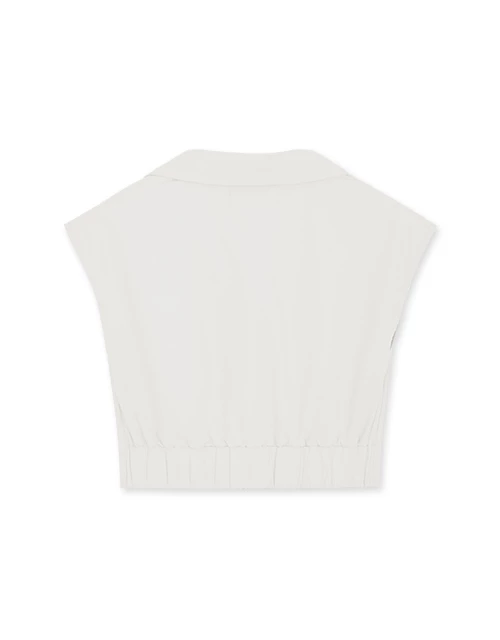 Open Collar Button Down Tank Shirt Open Collar Button Down Tank Shirt