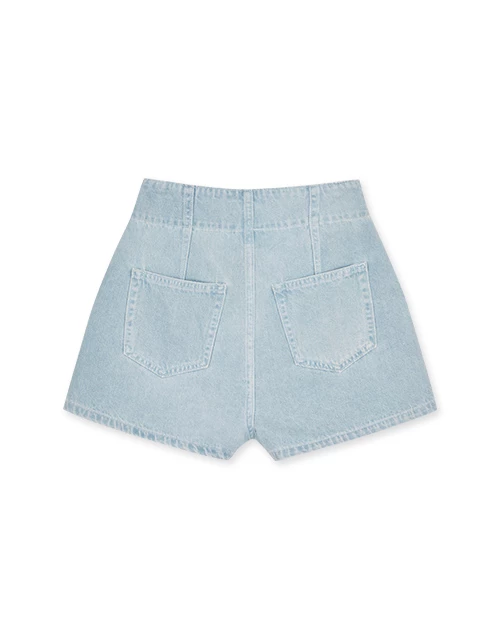 【Den!m LITE】Perfect Waistline Denim SHORTS Lightweigth Fabric Extra High Waisted Slimming Jeans Skirt DNA 【Den!m LITE】Perfect Waistline Denim SHORTS Lightweigth Fabric Extra High Waisted Slimming Jeans Skirt DNA