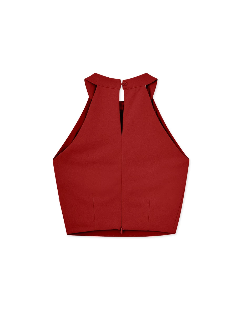 Qipao TOP with Halter Neck Cheongsam Qipao Design With Chinese Knot Qipao TOP with Halter Neck Cheongsam Qipao Design With Chinese Knot
