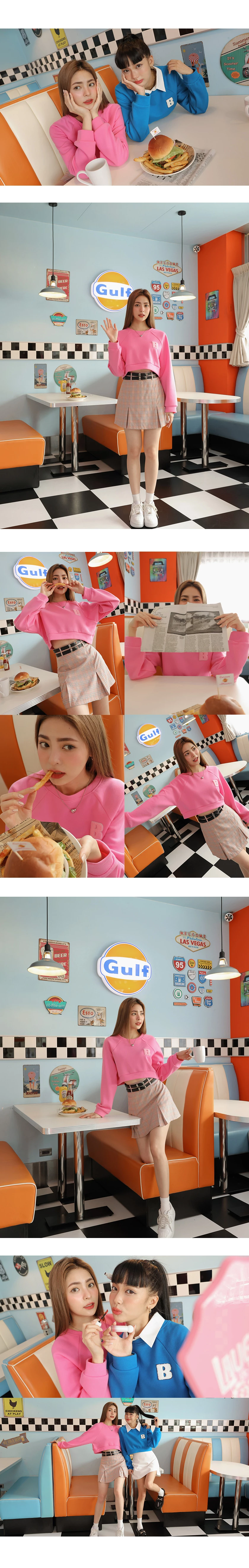 【Benefit】Preppy Style Checkered Short Skort (With Belts)