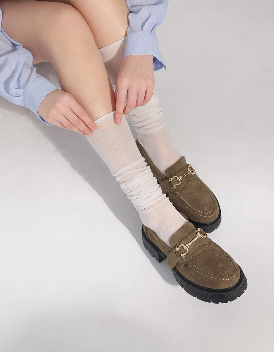 2WAY馬銜扣中跟樂福鞋