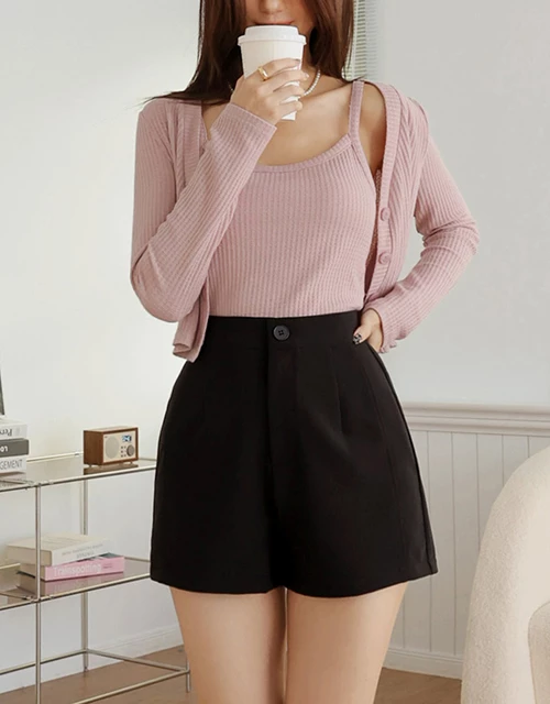 High Elastic Slimming CEO Suit Shorts