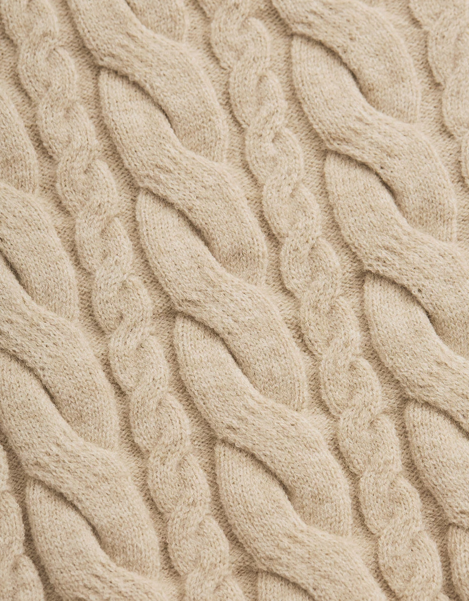 Off-shoulder Twist Knit Top