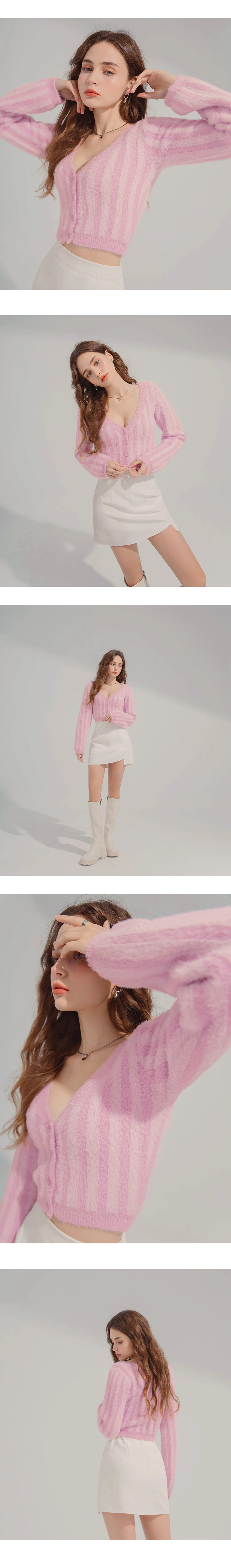 Contrast Color Striped Fleece Knit Top Contrast Color Striped Fleece Knit Top