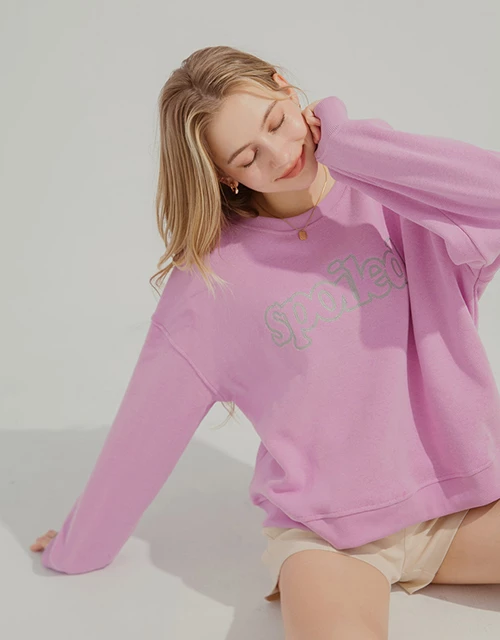 內刷毛字母大學TEE