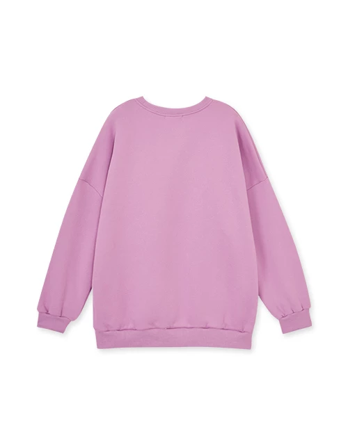 STAMP內刷毛長版大學TEE