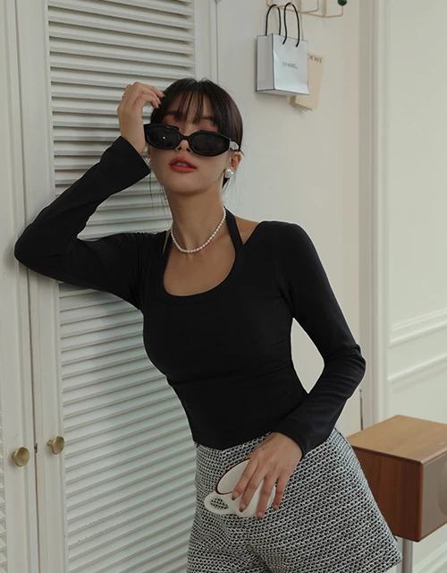 美波輕絨發熱繞頸BRA TOP