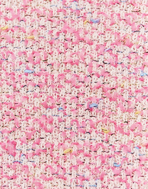 撞色毛呢針織上衣