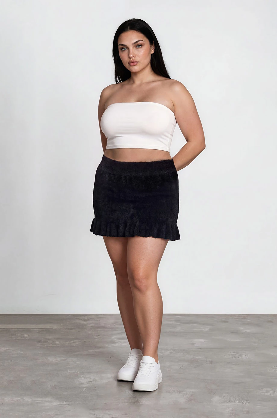 Silky Elastic Bra Padded Tube Top Silky Elastic Bra Padded Tube Top
