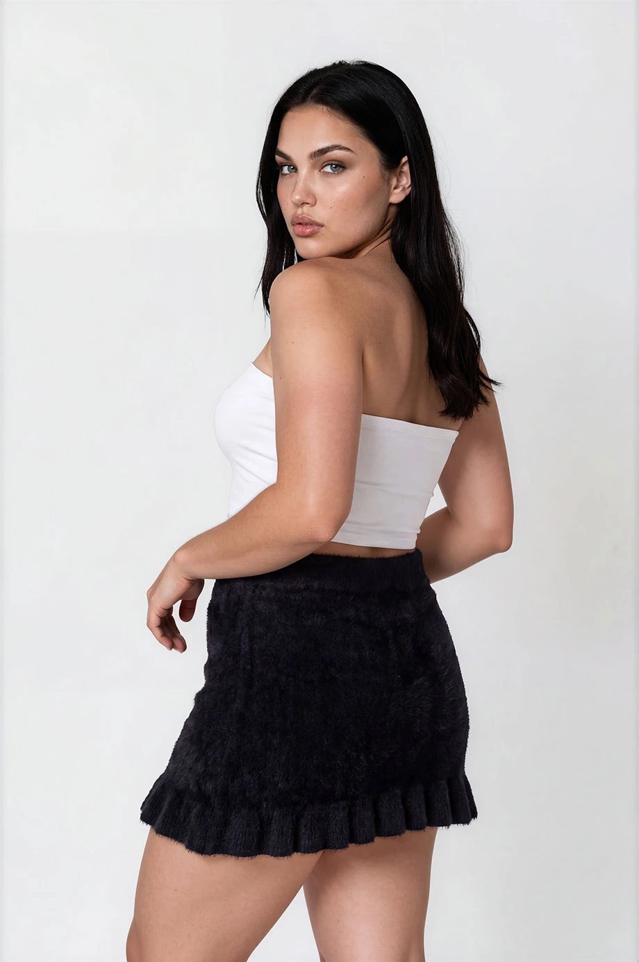 Silky Elastic Bra Padded Tube Top Silky Elastic Bra Padded Tube Top
