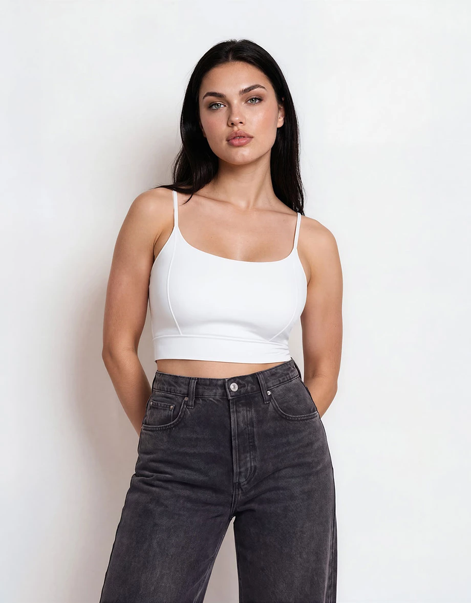 Silky Padded Camisole Bra Top Silky Padded Camisole Bra Top
