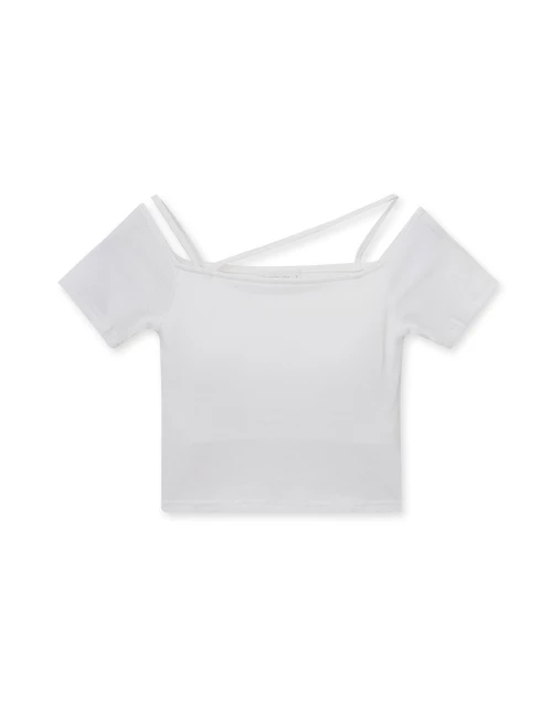 Asymmetric Ribbed Halter Padded Top Asymmetric Ribbed Halter Padded Top