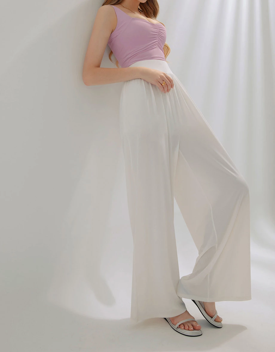Airy Cool High Waisted Wide Pants Culottes