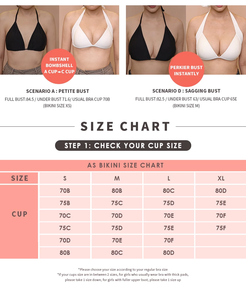 【PUSH IN】Bikini TOP Dual Use Land and Water Ultimate Wrap Aorund Double Line Bikini