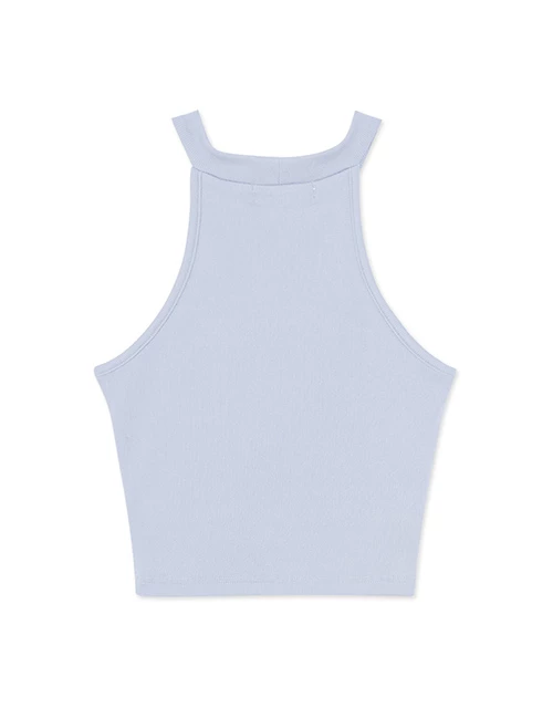 純色削肩短版背心(附胸墊) 純色削肩短版背心(附胸墊)