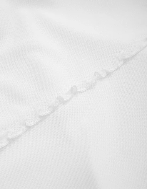 Sheer Mesh Trimmed Long Skirt