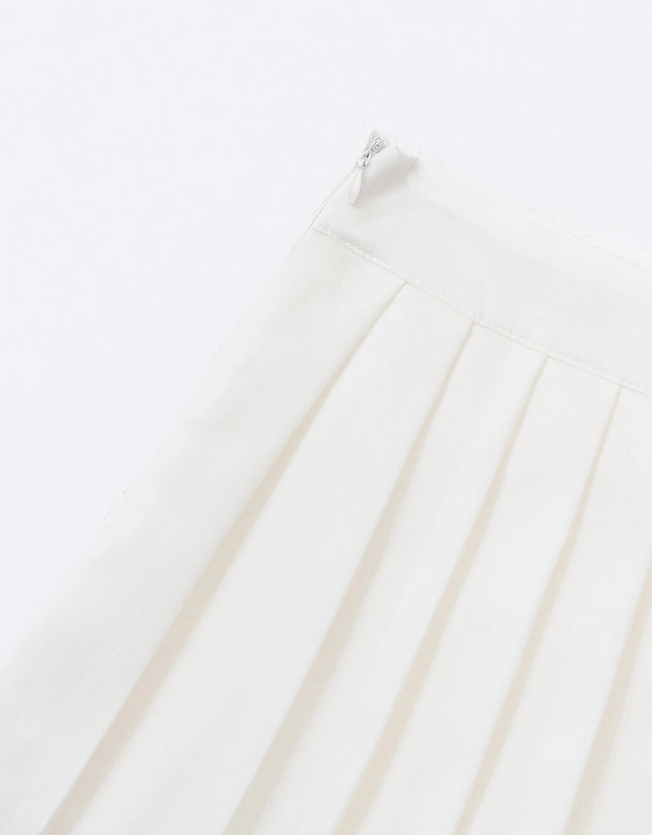 Mini SKORT Preppy High Waisted Pleated Mini Skirt With Inner Shorts