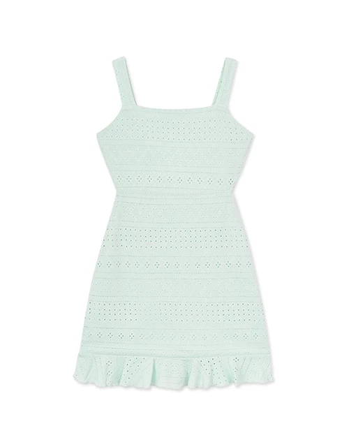 蕾絲魚尾背心短洋裝